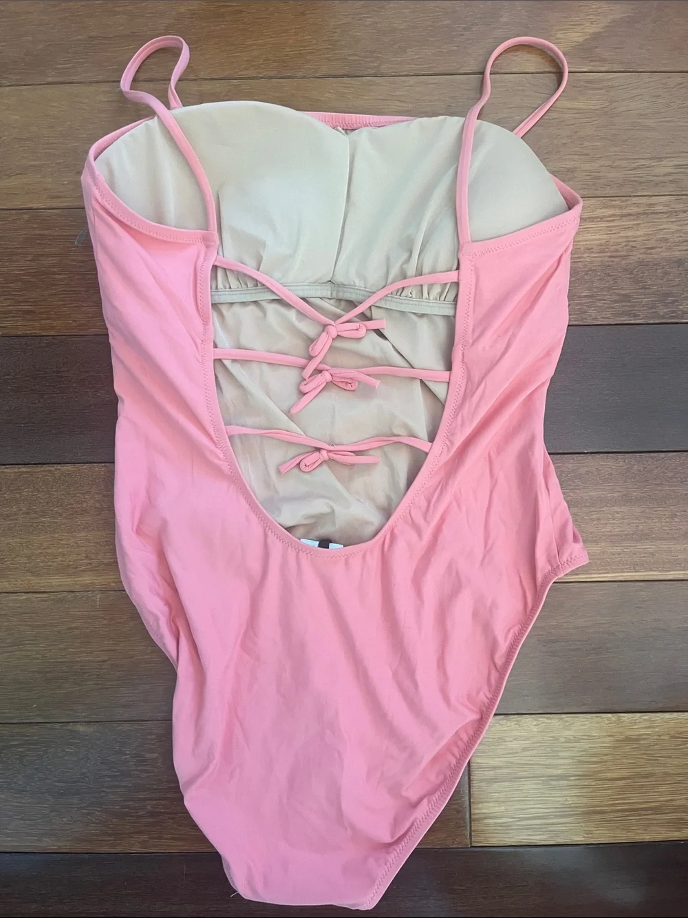Women’s Solid Pink One-Piece Swimsuit